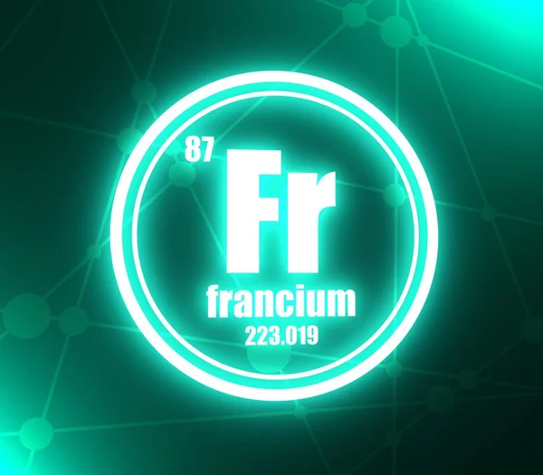 Francium elemento chimico . — Foto Stock