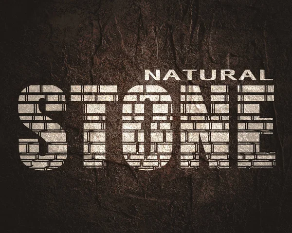 Typografia słowo kamień — Zdjęcie stockowe