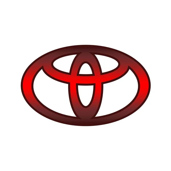 Emblema del coche Toyota — Vector de stock