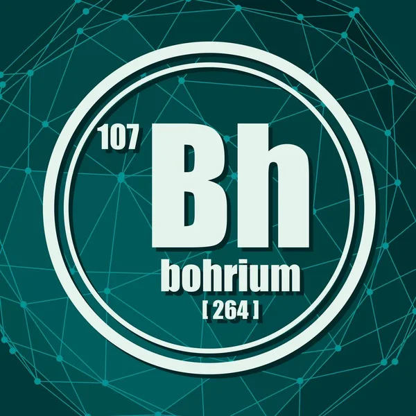 ボーリウム元素記号. — ストックベクタ