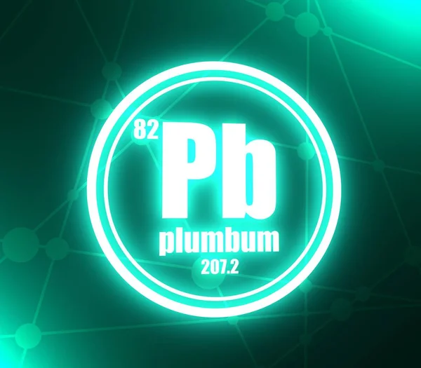 PLUMBUM kémiai elem. — Stock Fotó