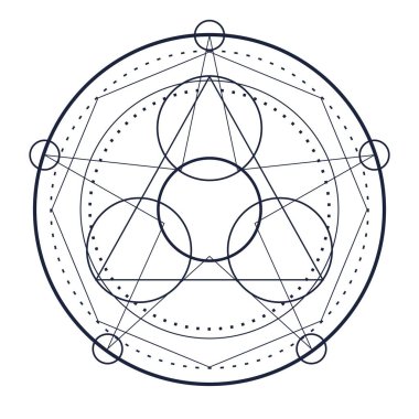 Gizemli okült sembolü.