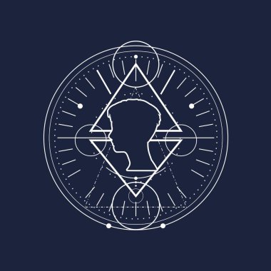 Gizemli okült sembolü.