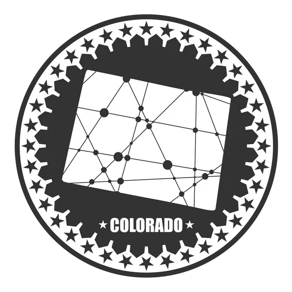 Colorado statskarta — Stock vektor