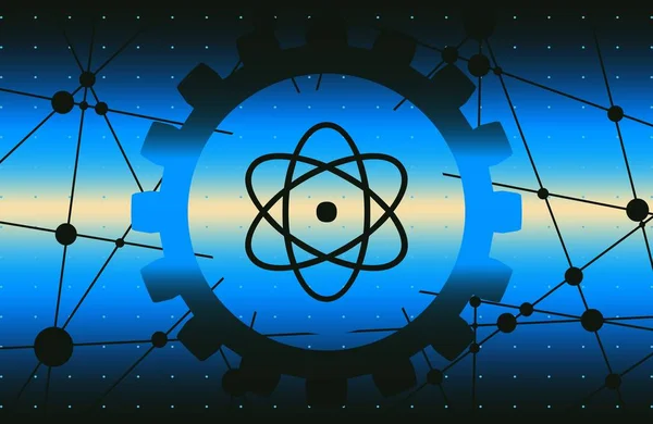 Piktograf atomu — Stockový vektor