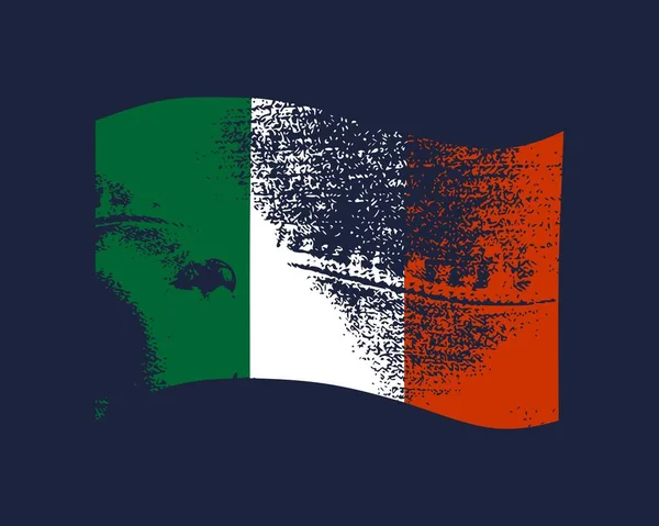 Italië vlag ontwerpen — Stockvector