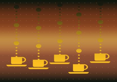 Simge kahve veya çay fincan.