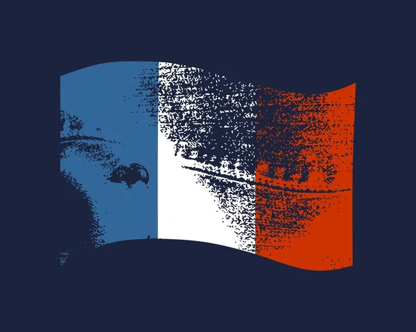 Σχεδιασμός σημαία Γαλλίας — Διανυσματικό Αρχείο