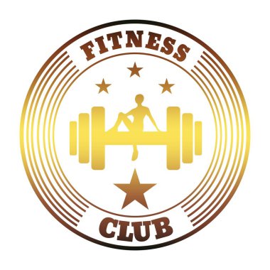 Sportif bir kadın halterde oturur.