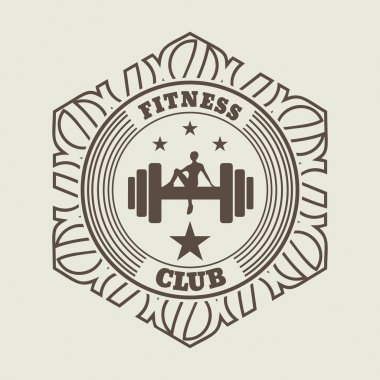 Sportif bir kadın halterde oturur.