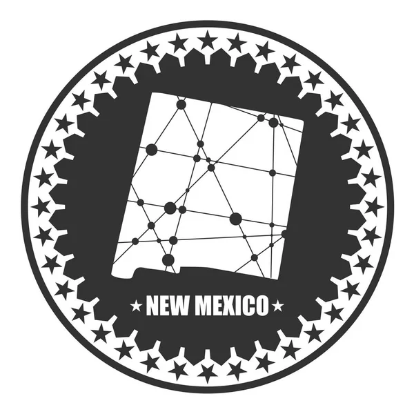 Nieuwe kaart van Mexico — Stockvector