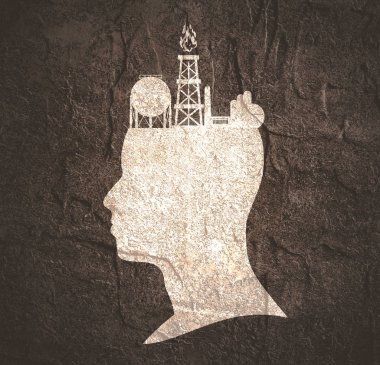 Endüstriyel simgeli kafa