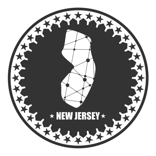 New Jersey state map — Stock Vector