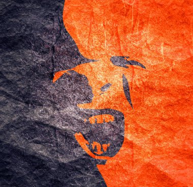 Şeytan ya da canavar çığlık atıyor.