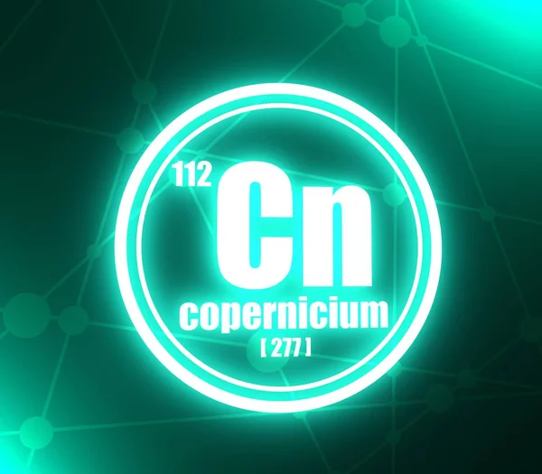 Elemento chimico di copernicium . — Foto Stock