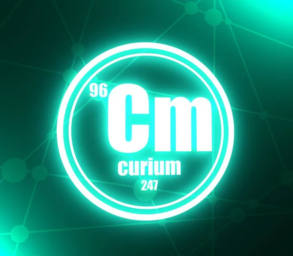 Pierwiastek chemiczny: Curium. — Zdjęcie stockowe