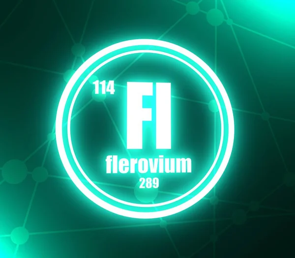 Flerovium-хімічний елемент . — стокове фото