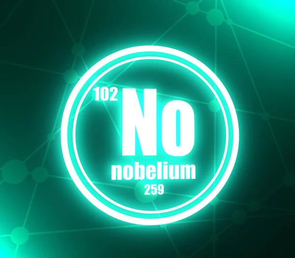 Nobelium chemical element.