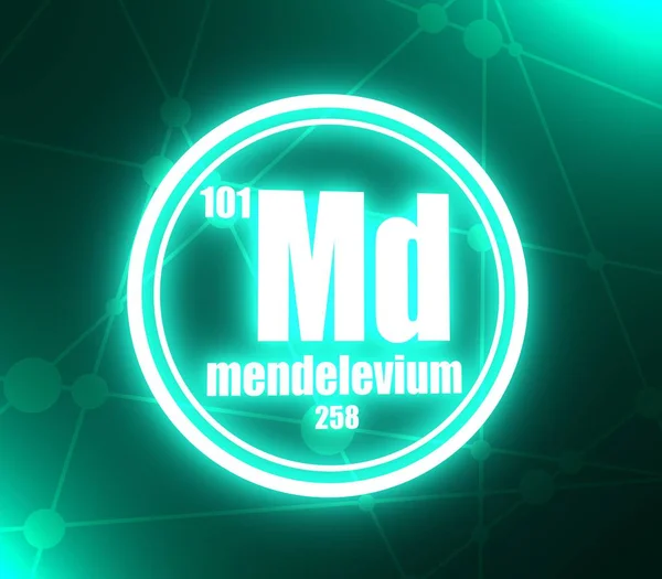 Mendelevium化学元素. — 图库照片