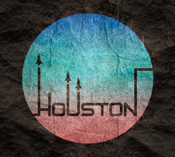 Lanzamiento del transbordador al cosmos. Palabra de Houston — Foto de Stock