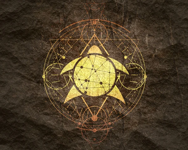 Mystisches okkultes Symbol. — Stockfoto