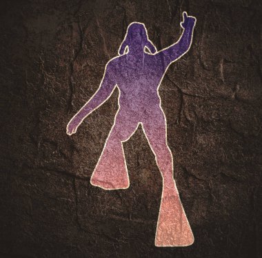 Dalış sporu konsepti