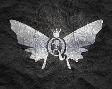Vintage queen siluet. Ortaçağ Kraliçe profili