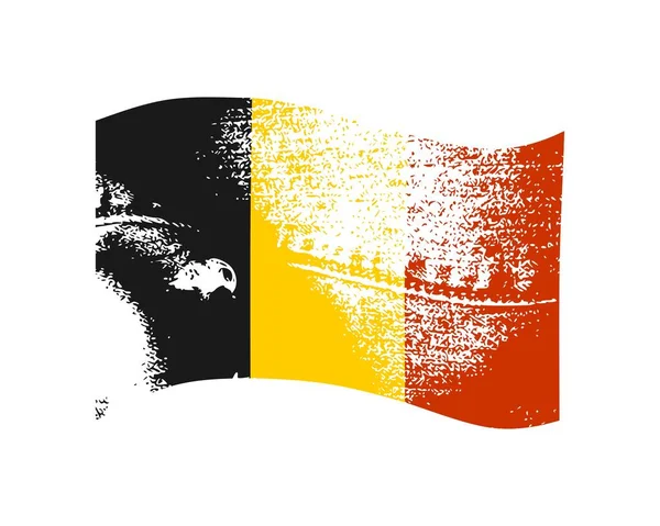 Diseño de la bandera de Bélgica — Archivo Imágenes Vectoriales