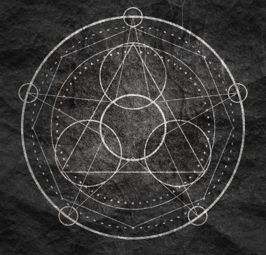 Gizemli okült sembolü.