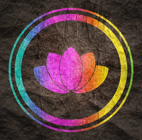 Lotus flower symbol — Stock Photo, Image