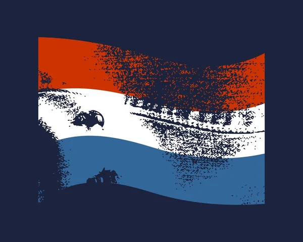 Niederländische Flagge — Stockvektor