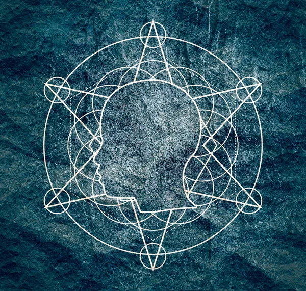 Mystiek occult symbool. — Stockfoto
