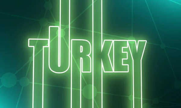 Turkey country name. — Stock Photo, Image
