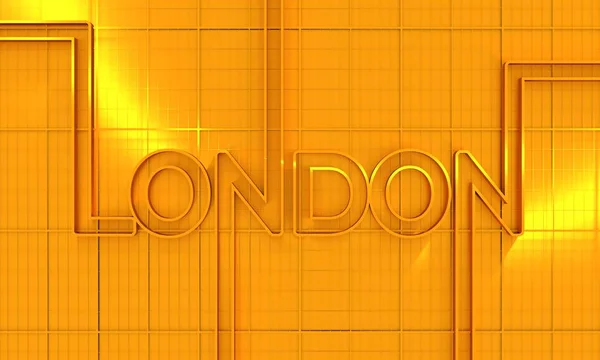 Nazwa miasta Londyn. — Zdjęcie stockowe