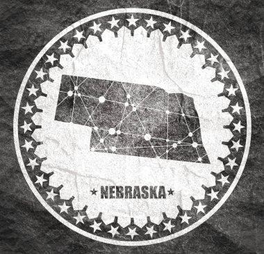 Nebraska devlet haritası