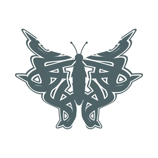 Icono de mariposa abstracta — Vector de stock