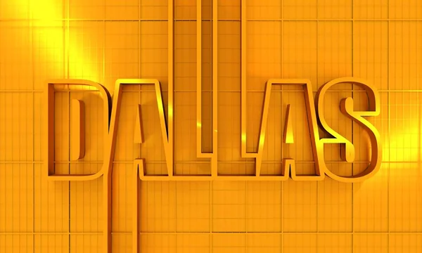 Naam van de stad Dallas. — Stockfoto