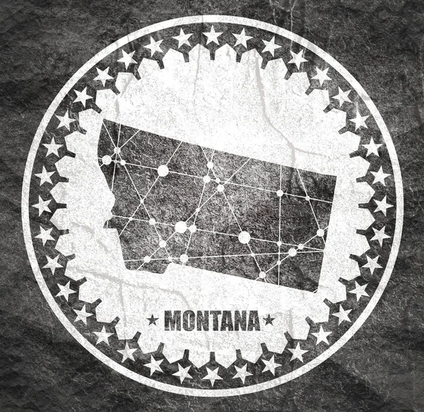 Carte de l'État du Montana — Photo