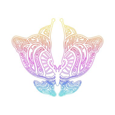 soyut kelebek simgesi