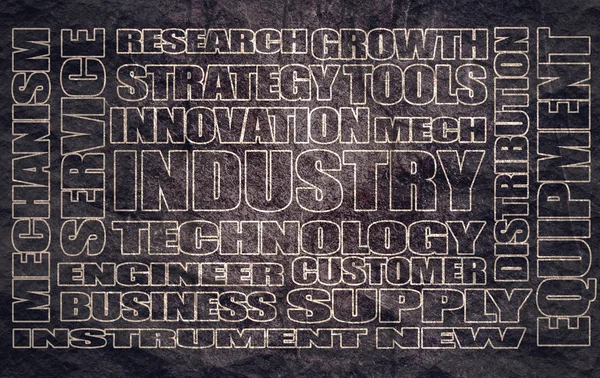 산업 단어 클라우드 개념 — 스톡 사진