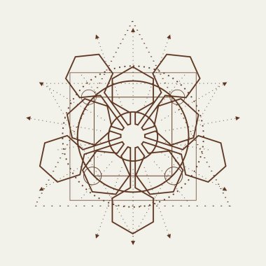 Gizemli okült sembolü.