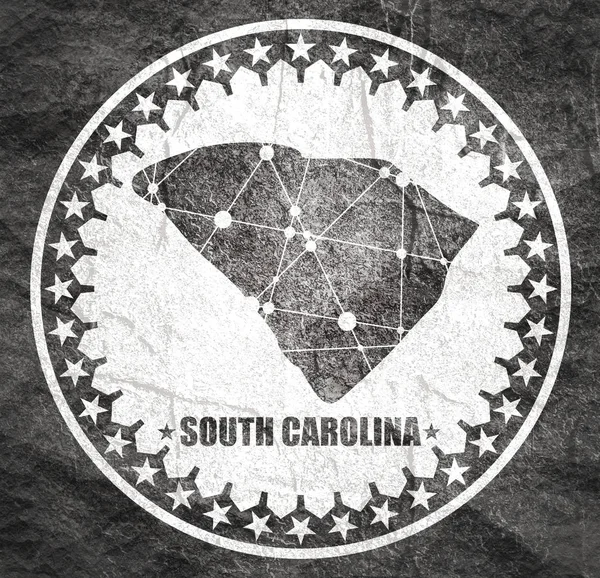 Mapa státu Jižní Karolína — Stock fotografie