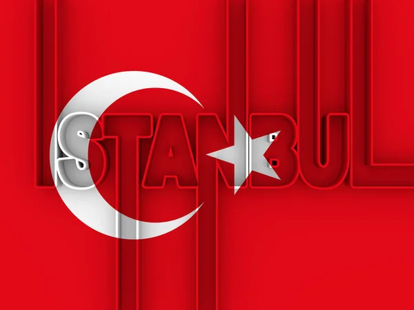 Stadtname Istanbul. — Stockfoto