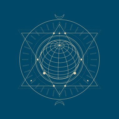 Gizemli okült sembolü.