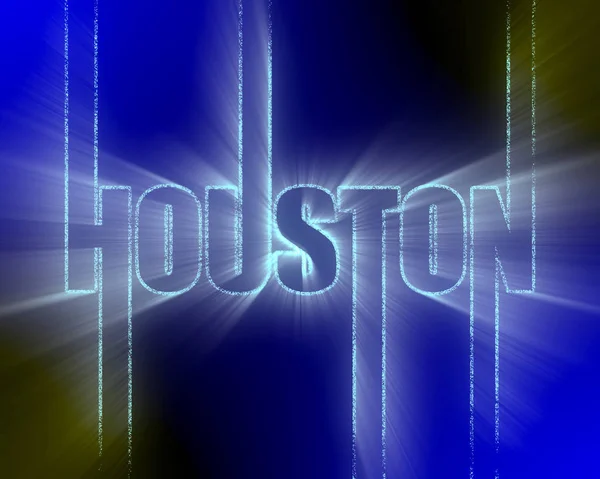 Název města Houston. — Stock fotografie