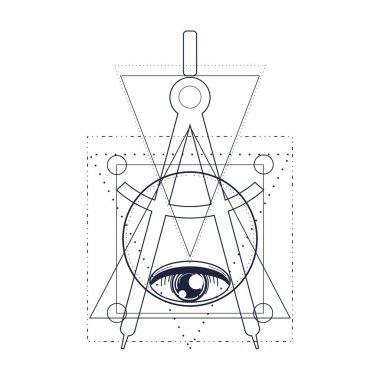 Gizemli okült sembolü.