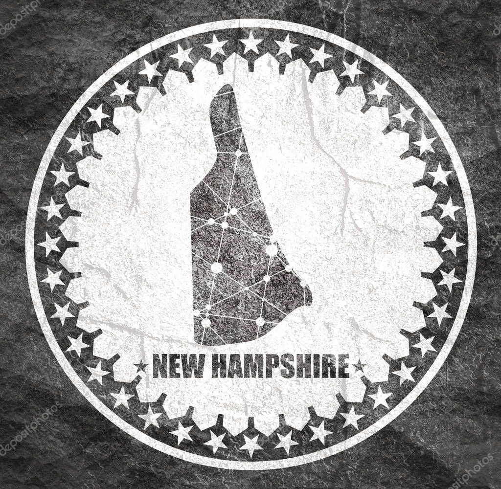 New Hampshire state map