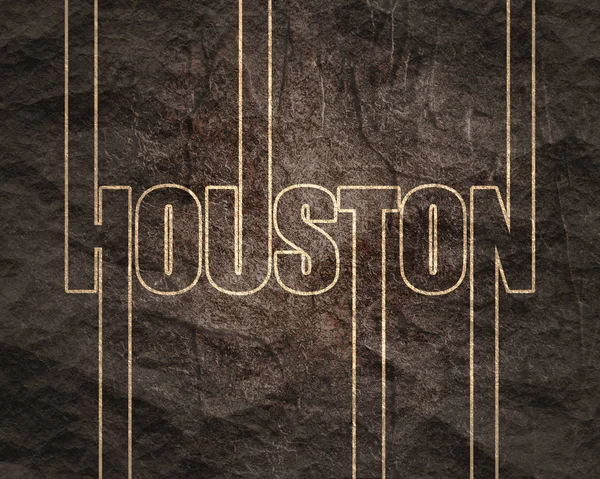 Název města Houston. — Stock fotografie