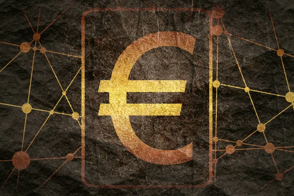 Symbol pieniądza euro — Zdjęcie stockowe