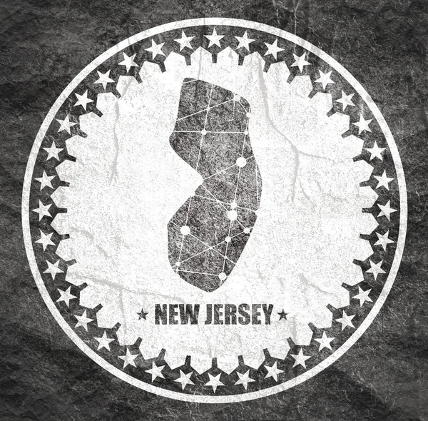 Mapa del estado de Nueva Jersey — Foto de Stock